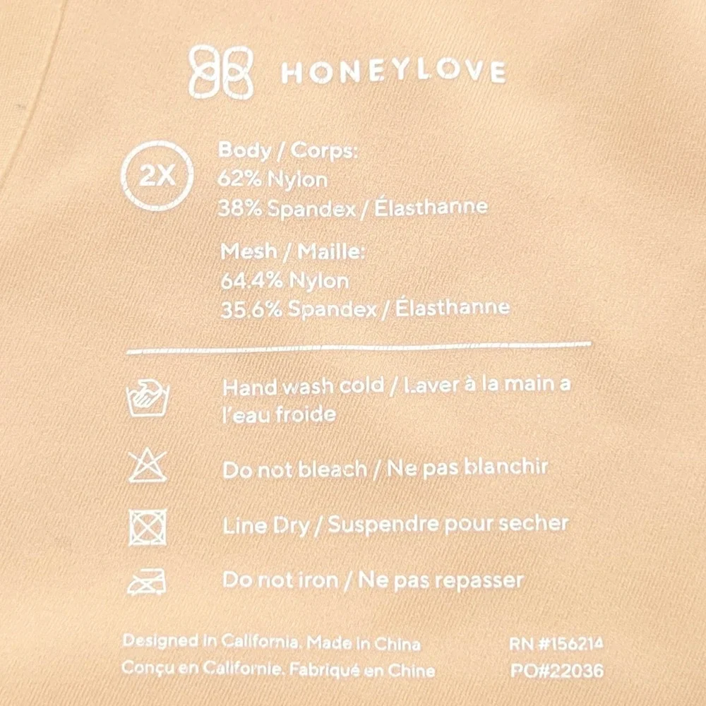 Honeylove Crossover Bra Women 2X Beige Sand Wireless Support Seamless Excellent - Picture 6 of 8